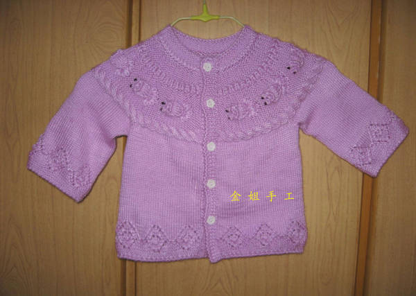 金鱼棉线毛衣:+材料和工具:4股棉线双线